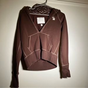 Abercrombie and Fitch y2k brown hoodie